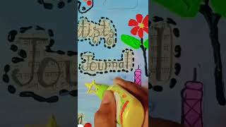 How to decorate diary cover art Khushbu Art works 🎨 [upl. by Terris]