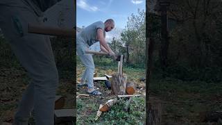 Incredible Firewood Chopping Skills Watch a Professional Lumberjack’s Amazing Precision and Speed [upl. by Mullins]