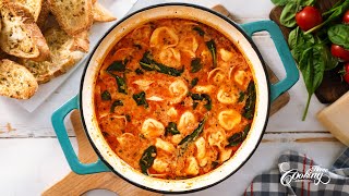 The BEST Tortellini Soup with Italian Sausage and Spinach  Easy Recipe [upl. by Ikaz]