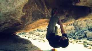 Joshua Tree Bouldering Double Orifice v5 [upl. by Corie909]