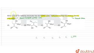 Which one of the following structures has the IUPAC name 3  ethynyl 2 hydroxy 4 methylhex [upl. by Aicilat]