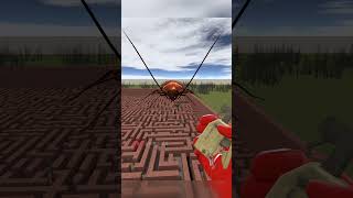 Giant Cockroach in Maze 😱Very Big shorts gmod garrysmod shortvideo shortsfeed [upl. by Pathe292]