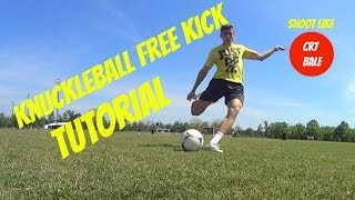 LEARN Knuckleball Free Kick Tutorial  ShootAndThrill [upl. by Vachel225]