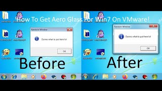 How To Get The Aero Glass Working For Your Windows 7 Virtual Machine On VMware [upl. by Chesnut]