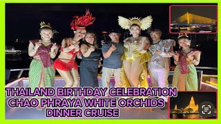 EP 120 Part 3 Thailand 2023 Chao Phraya dinner cruiseBday celebrationthailand birthday vacation [upl. by Darline]