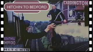 HITCHIN to BEDFORD steam train era DMU ride 1961 [upl. by Enyrehtak960]