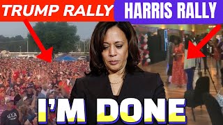 Kamala Harris WALKS Off Stage SCREAMING After Rally ONLY Draws 60 people Trump WINNING BIG [upl. by Notsirb]