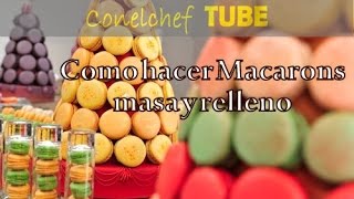 Cómo hacer Macaron masa y relleno [upl. by Rtoip39]