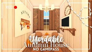 affordable soft autumn house  14k  no gamepass  bloxburg build amp tour  itapixca builds [upl. by Nayrda927]