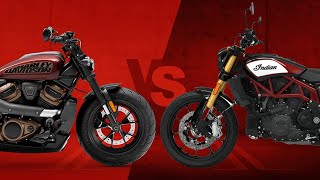 2022 HarleyDavidson Sportster S Vs Indian FTR 1200  Spec Showdown [upl. by Seale]