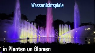 WASSERLICHTKONZERT in Planten un Blomen 🌷 Stadtpark in Hamburg [upl. by Lita]