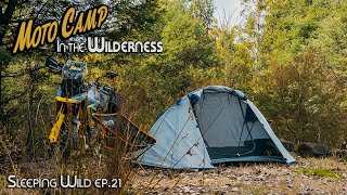 Motorcycle Camping Solo In The Wilderness  Silent Vlog [upl. by Haelem]