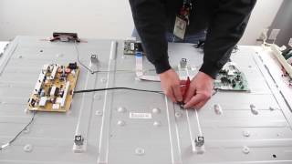 Samsung 60quot LED TV  LED Strip Replacement Tutorial Fixing Bad LEDs  BN9629074A amp BN9629075A [upl. by Peednas]