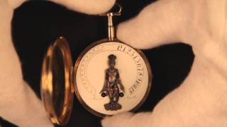 Early 19th century French gold repeating automaton watch  GMAG 20124324 [upl. by Foah]