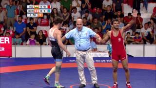 2017 07 25 WRESTLING FREESTYLE HIGHLIGHTS MENS 74KG GOLD MEDAL DEAFLYMPICS2017 [upl. by Alaet940]