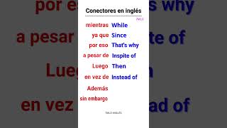 Conectores en inglés aprenderingles [upl. by Ainadi]