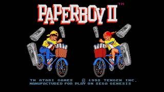 Paperboy 2 Sega Genesis  Gameplay [upl. by Zanahs66]