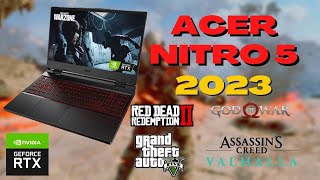 ACER NITRO 5 VALE A PENA RTX 3050  I5 11400H  TESTE EM JOGOS 2023 [upl. by Jankell]