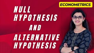 Null hypothesis and alternative hypothesis  econometrics economics statistics dataanalysis [upl. by Kcirnek]