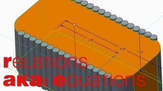 E19 CREO Parametric 20 Equations  Relations [upl. by Patrizius]