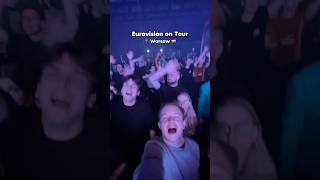 EUROVISION ON TOUR  📍 WARSAW  eurovision eurowizja poland [upl. by Ecydnarb852]