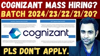 COGNIZANT Mass Hiring 202423222120   Cognizant GenC amp Genc Elevate [upl. by Sackville]