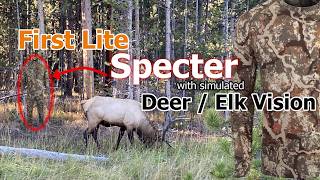 First Lite Specter hunting camo in Human and Deer Vision on 24 Backgrounds [upl. by Travis733]