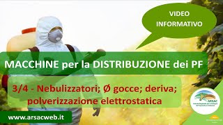 Classificazione delle macchine per la distribuzione dei prodotti fitosanitari 34 [upl. by Beka]