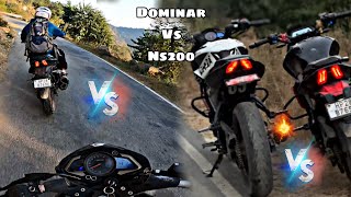 Ns200 vs dominar250  lean game darx youtube [upl. by Yuille698]