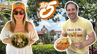 Top 5 BEST Disney World Resort Hotel Quick Service Restaurants 2024 [upl. by Fawna]