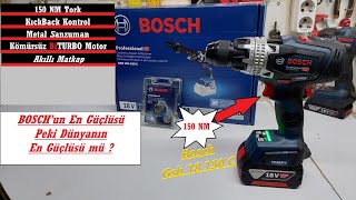 Boschun En güçlüsü GSB 18150 C İnceleme  150 Nm  BiTurbo [upl. by Ylenaj]