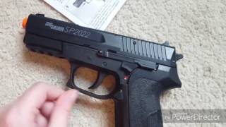 Airsoft sig sauer sp2022 review co2 powered pistol [upl. by Nadaba1]