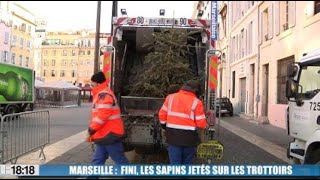 Marseille  fini les sapins sur les trottoirs [upl. by Wildee]