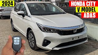 2024 New Honda City V Model Most VFM Variant Detailed Review [upl. by Lodi]