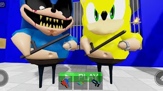 🔪 SHIN SONIC TAPES VS SUPER SHIN SONIC TAPES BARRYS PRISON RUN OBBY  SUPER SONIC GAMEPLAY [upl. by Antsirhc]