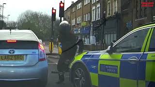 UK Police Drive Into Moped Thief [upl. by Malinda]