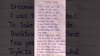 Akon  Lonely  Song Lyrics shorts lyrics [upl. by Sokil]