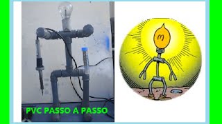 Lampadinha de tubo PVC veja como fazer [upl. by Daniyal]