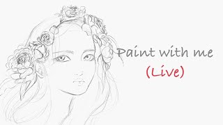 PAINT WITH ME 🌻 live art live procreate [upl. by Holle]