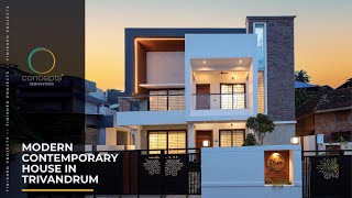 Modern Contemporary House in Trivandrum  Concepts Design Studio [upl. by Atiran]