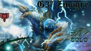 ┌MHXXMHGU┘ G3★ Zinogre  317  Striker Charge Blade Adrenaline 2  Dragon Instinct [upl. by Zennas20]