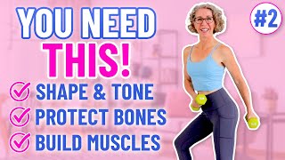 SCULPTING Strength with Dumbbells for Women over 50 [upl. by Ahsiea]