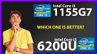 INTEL Core i5 1155G7 vs INTEL Core i5 6200U Technical Comparison [upl. by Blondie]