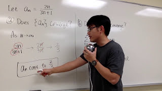 The convergence of a sequence vs convergence of a series calculus 2 tutorial [upl. by Stevana260]