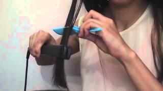 如何對付亂草般的頭髮平靚正好物介紹（髮尾油＋直髮夾）HOW TO CURL YOUR HAIR WITH A FLAT IRON [upl. by Northrup]