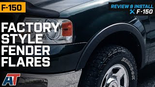 20042008 F150 Factory Style Fender Flares Front and Rear Review amp Install [upl. by Tybald]