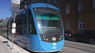 Sweden Stockholm tram ride from Gröndal to Stora Essingen [upl. by Ettenwahs]