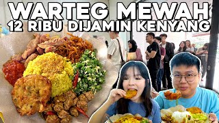 WARTEG MEWAH TAPI MURAH BANGET 12000 UDAH BISA KENYANG [upl. by Norine]