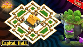 Capital Hall 2 Base LayouT  COC New Capital Peak CH2 Base Clan Capital Base Clash of Clans [upl. by Godric]