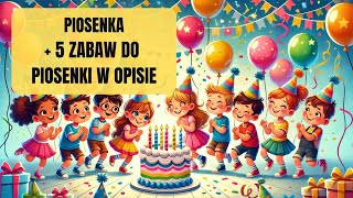 🎂 NOWA Piosenka Urodzinowa dla Dzieci 🎈  Wesoła i Rytmiczna 🎵 [upl. by Notlehs]